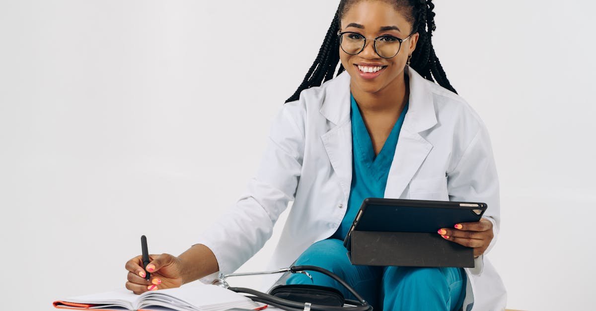 Doctor using AI diagnostic tool on medical imaging workstation