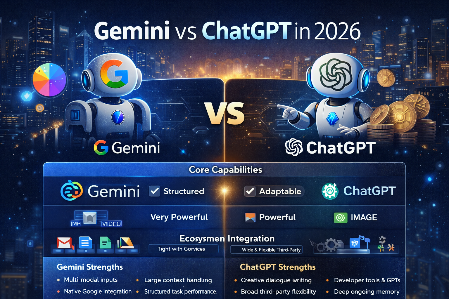 Gemini Vs ChatGPT In 2026