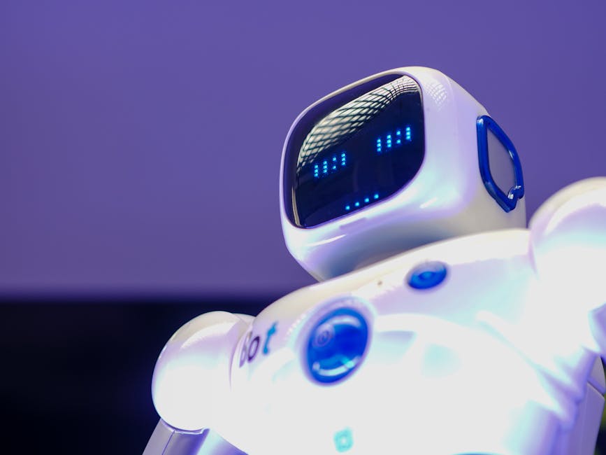 Futuristic AI technology concept illustration